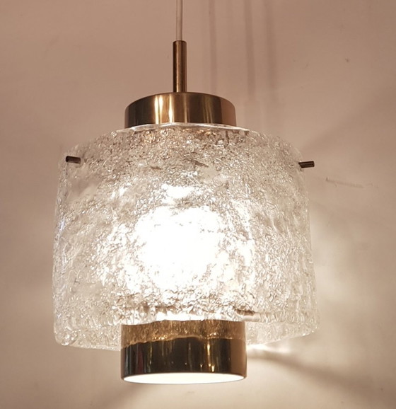 Image 1 of Glazen plafondlamp van J. T. Kalmar voor Kalmar Franken Kg, 1970S