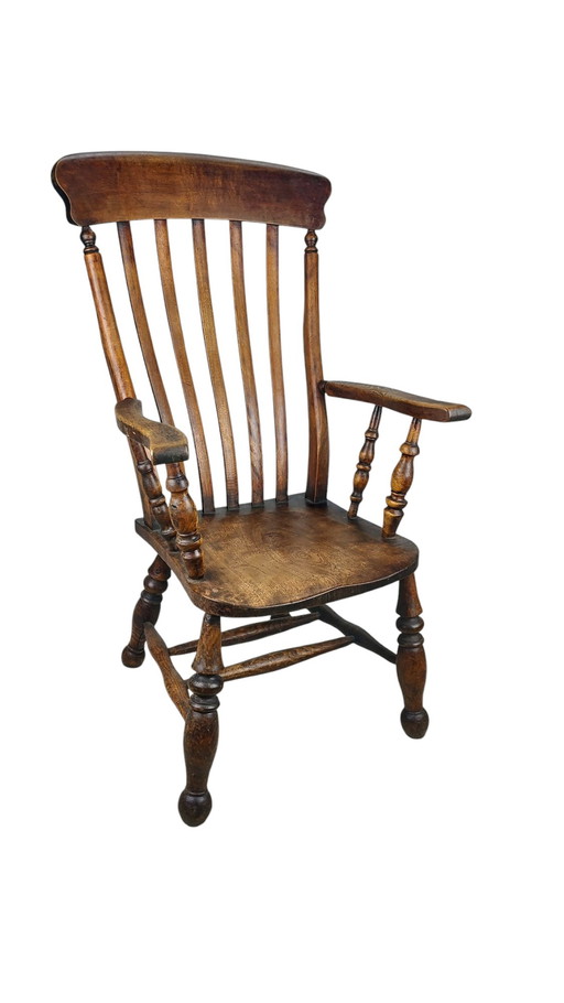 Antieke 19E Eeuwse Windsor Chair 