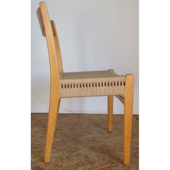 Image 1 of Set van 4 vintage beuken stoelen, Zweden