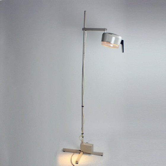 Image 1 of Vintage metalen dokters vloerlamp, Tsjecho-Slowakije 1950