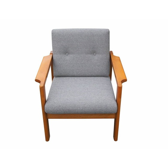 Image 1 of Vintage fauteuil in lichtgrijs, 1970