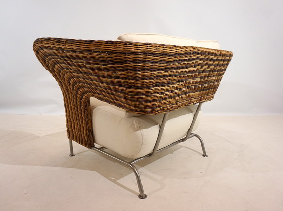 Image 1 of Set van 2 rotan vleugelstoelen