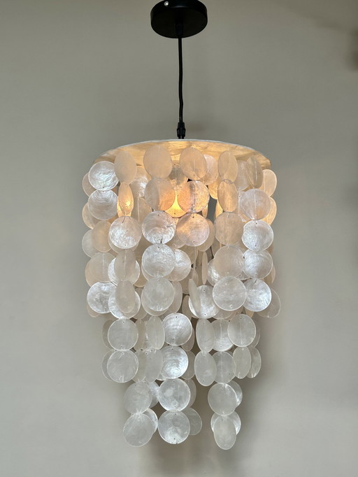 Capiz Schelpen Hanglamp Lamp Parelmoer Opaline