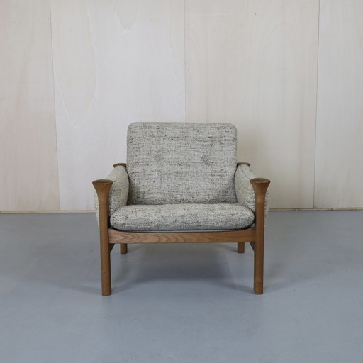 2x Arne Vodder Fauteuil Teak & Bouclé