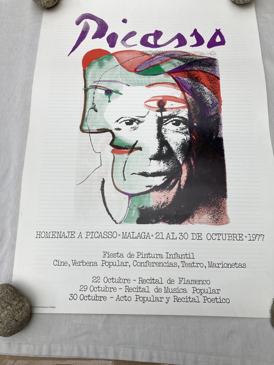 Image 1 of 2 Vintage posters, tentoonstelling, eerbetoon aan Pablo Picasso