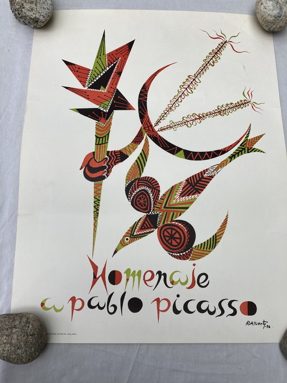 Image 1 of 2 Vintage posters, tentoonstelling, eerbetoon aan Pablo Picasso