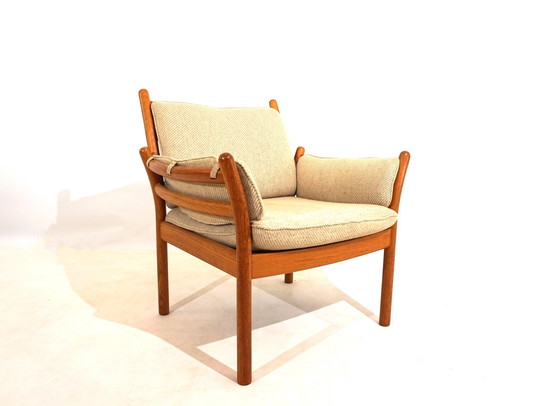 Image 1 of Silkeborg Genius teakhouten fauteuil van Illum Wikkelso