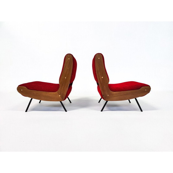 Image 1 of Paar Mid Century fauteuils 836 van Gianfranco Frattini voor Cassina, Italië 1950