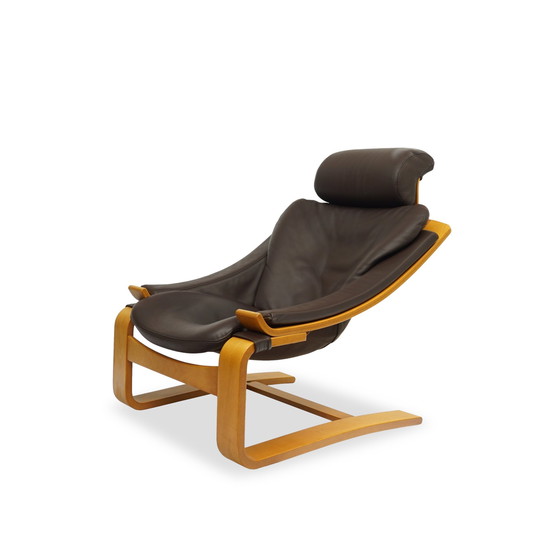 Image 1 of Lederen fauteuil Nelo Kroken | Mid Century Vintage