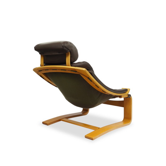 Image 1 of Lederen fauteuil Nelo Kroken | Mid Century Vintage