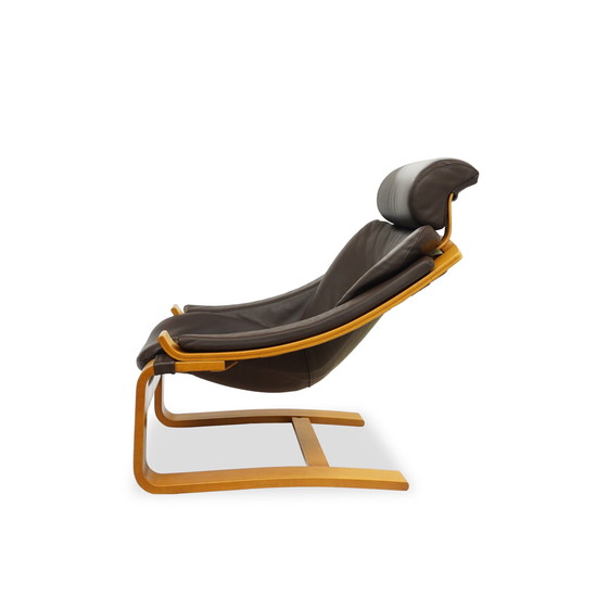 Image 1 of Lederen fauteuil Nelo Kroken | Mid Century Vintage