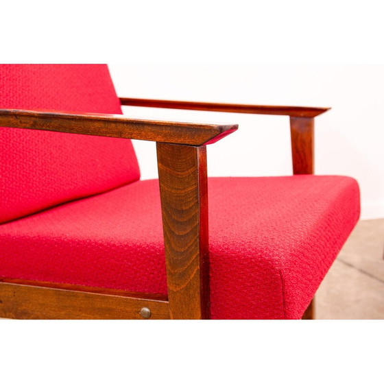 Image 1 of Paar vintage fauteuils van Jaroslav Šmídek voor Ton, Tsjecho-Slowakije 1970