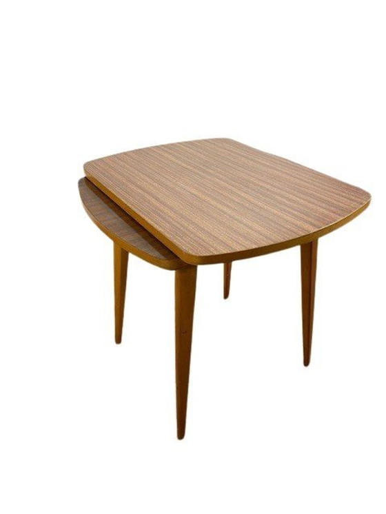 Image 1 of 60's TV-tafel draaibaar bruin (Mier Topolcany )