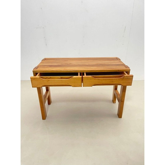 Image 1 of Vintage grenen bureau met laden van Maison Regain, Frankrijk 1960