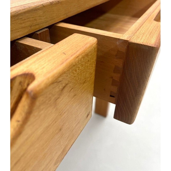 Image 1 of Vintage grenen bureau met laden van Maison Regain, Frankrijk 1960