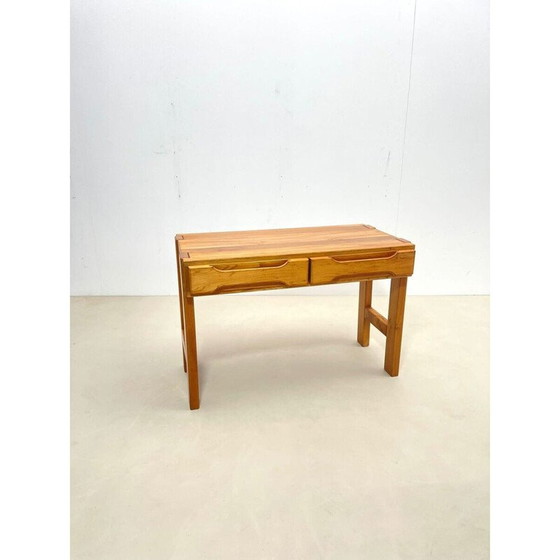 Image 1 of Vintage grenen bureau met laden van Maison Regain, Frankrijk 1960