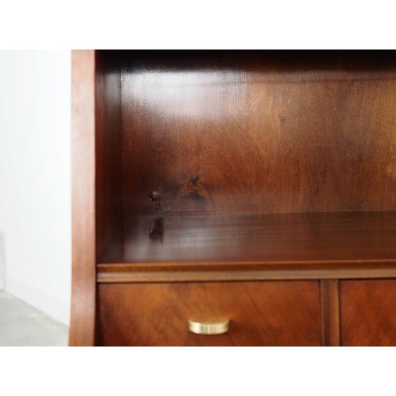 Image 1 of Vintage walnoten secretaire, jaren 1970