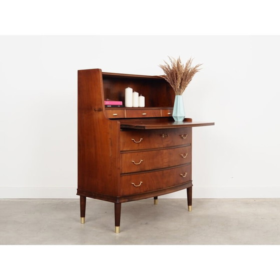 Image 1 of Vintage walnoten secretaire, jaren 1970