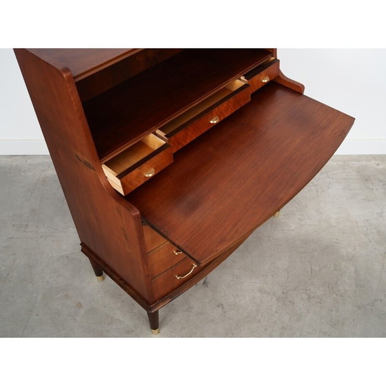 Image 1 of Vintage walnoten secretaire, jaren 1970