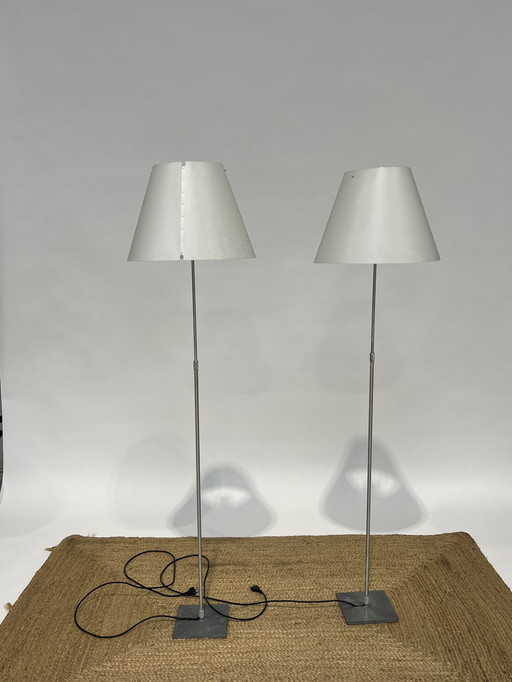 2x Luceplan Costanza Staanlampen