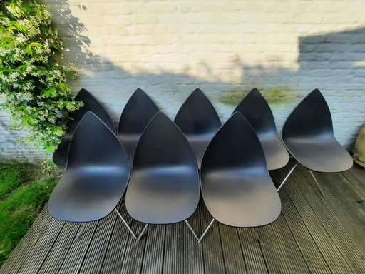 8x Zwarte ottawa boconcept stoelen