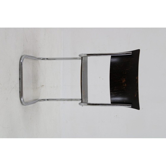 Image 1 of Vintage Bauhaus buisvormige fauteuil door Robert Slezak , Tsjecho-Slowakije 1930