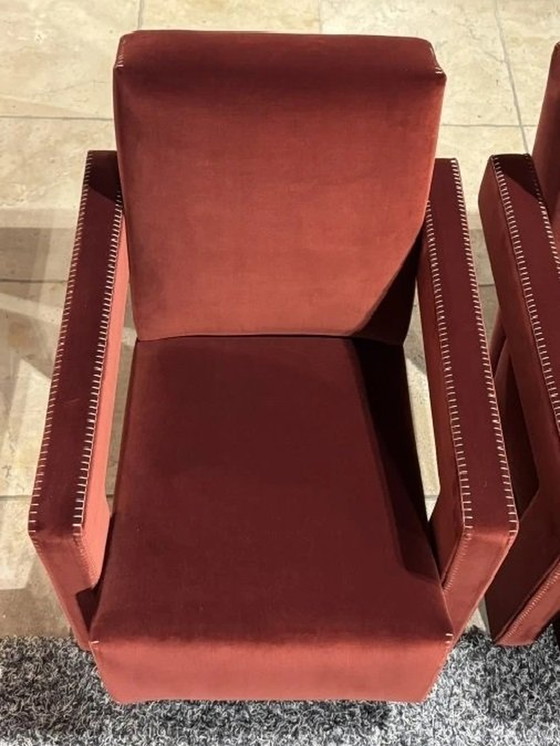 Image 1 of Cassina 2 Utrecht 637 Nieuw Nooit Gebruikt in Cayenne Benzine 13L 652 Fluwelen Paardenstiksel