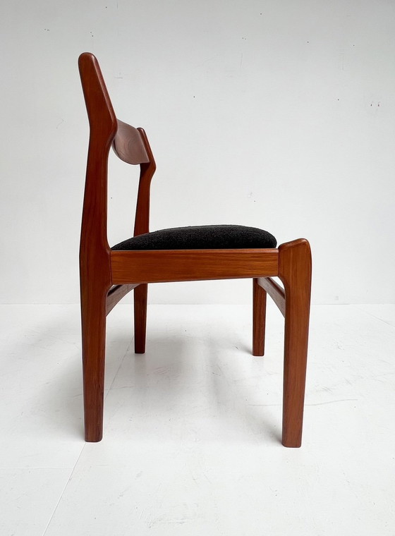 Image 1 of Opnieuw Gestoffeerde Set van 6 Designstoelen van Burchardt Nielsen, 1960's