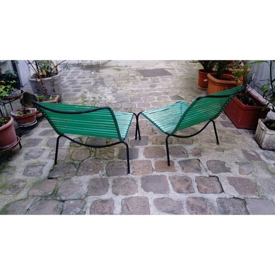 Image 1 of 2 vintage stoelen uit de jaren 50