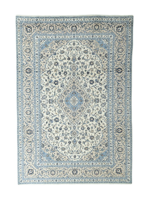 Handgeknoopt Perzisch tapijt - Keshan - Beige - 360 X 246 cm