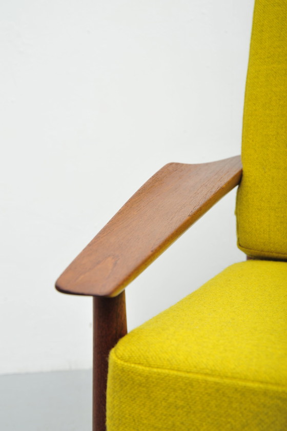 Image 1 of Glostrup Teak Stoel Geel 1958