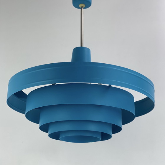 Image 1 of Metalen hanglamp uit de jaren 1960 - Design Bleu