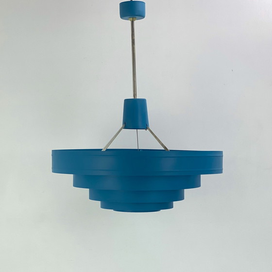 Image 1 of Metalen hanglamp uit de jaren 1960 - Design Bleu