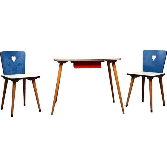 Image 1 of Vintage eetset voor kinderen, 1960