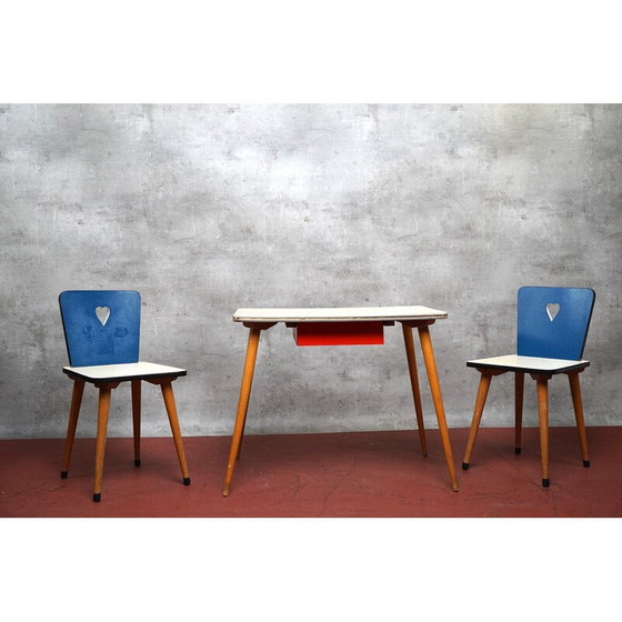 Image 1 of Vintage eetset voor kinderen, 1960