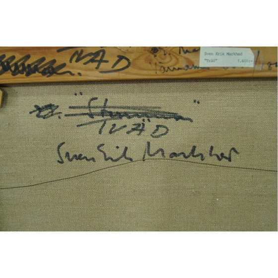 Image 1 of Vintage olieverfschilderij van Sven Erik, Zweden 1960