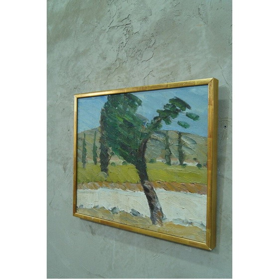 Image 1 of Vintage olieverfschilderij van Sven Erik, Zweden 1960