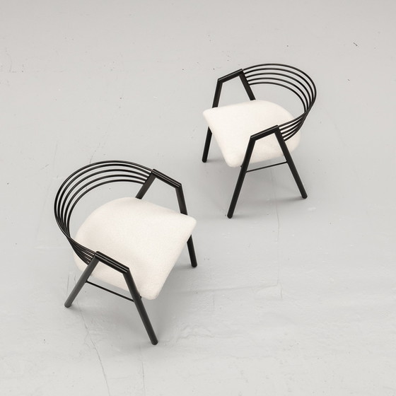 Image 1 of Postmodern 80S Eetkamerstoelen Set Van Twee 