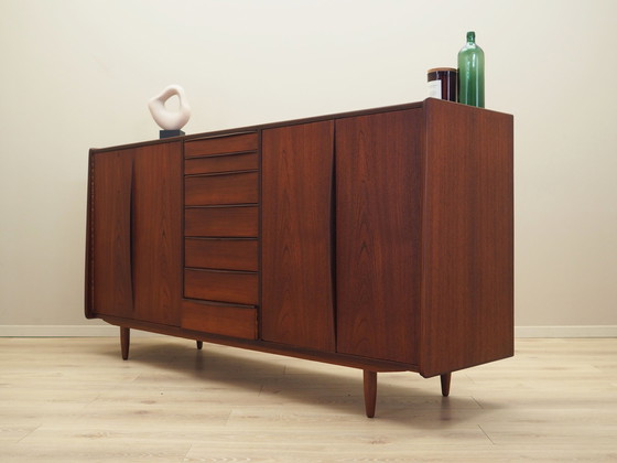 Image 1 of Teakhouten dressoir, Deens ontwerp, 1970S, Productie: Denemarken