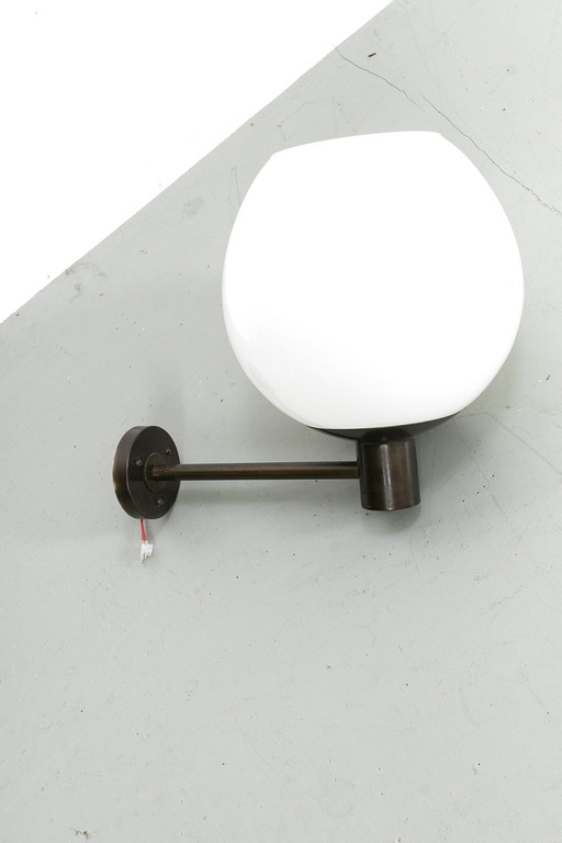 Bronskleurige wandlamp