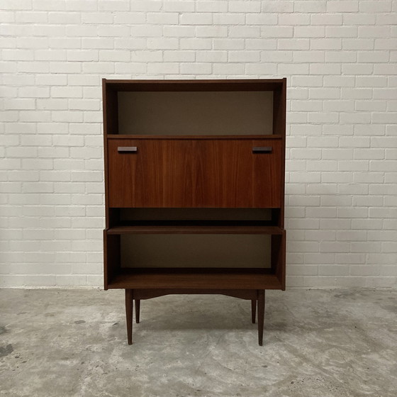 Image 1 of Vintage Boekenkast Secretaire Kast