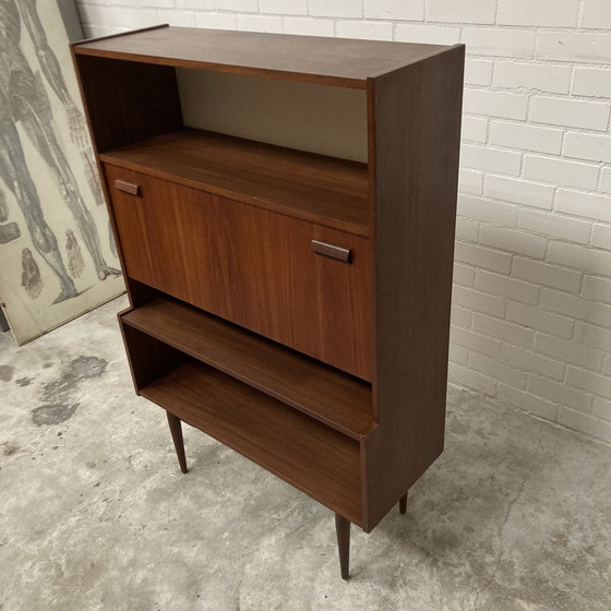 Image 1 of Vintage Boekenkast Secretaire Kast