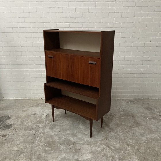 Image 1 of Vintage Boekenkast Secretaire Kast