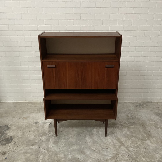 Image 1 of Vintage Boekenkast Secretaire Kast