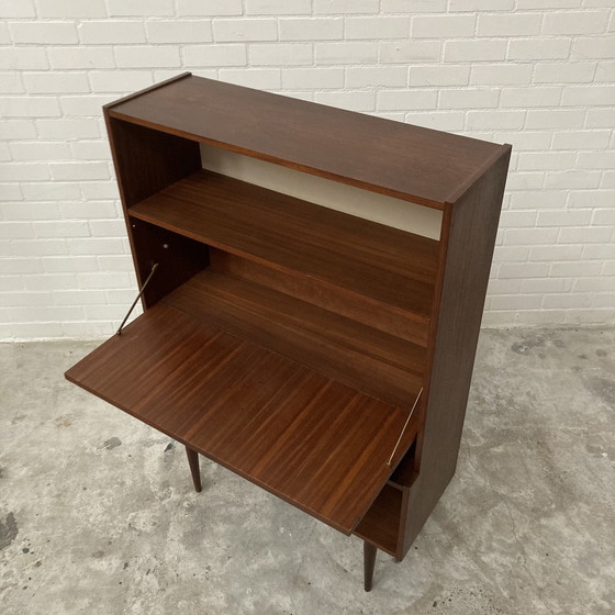 Image 1 of Vintage Boekenkast Secretaire Kast