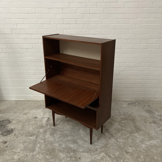 Image 1 of Vintage Boekenkast Secretaire Kast