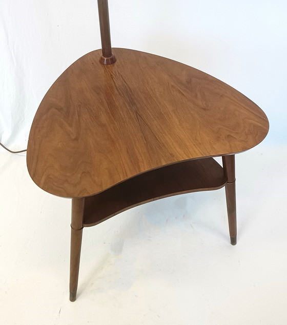 Image 1 of Vijftiger jaren tafel met lamp 