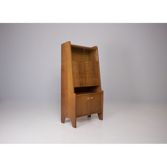 Image 1 of Vintage secretaire in blond eiken, Frankrijk 1950