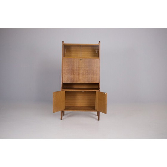 Image 1 of Vintage secretaire in blond eiken, Frankrijk 1950