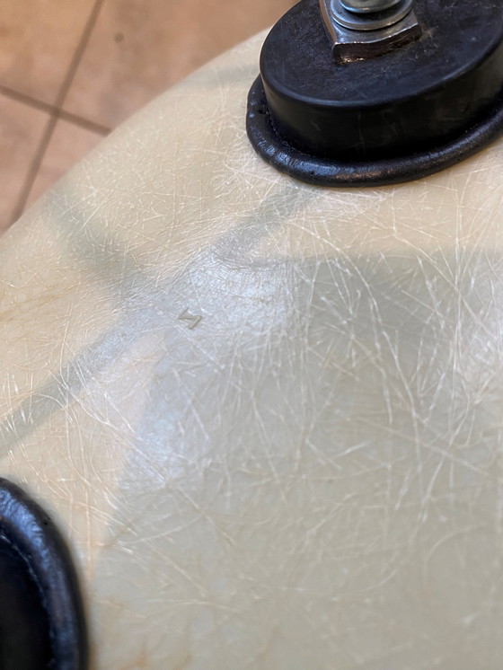 Image 1 of DSR Gebroken witte perkament stoel Eames Herman Miller Vintage